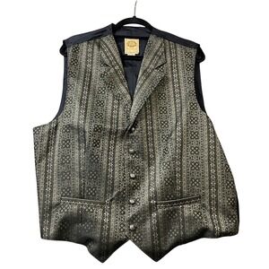 WahMaker Frontier Clothing XL Vest 100% Polyester Front Pockets Lined Acetate